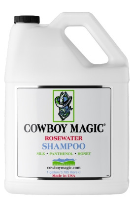 Cowboy Magic® Rosewater Shampoo lost op zachte wijze vuil op, reinigt het haar en voedt de huid