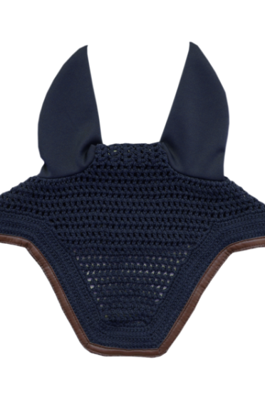 Kentucky Horsewear mutsje afgewerkt met een leren rand. Kentucky Horsewear mutsje afgewerkt met een leren rand.