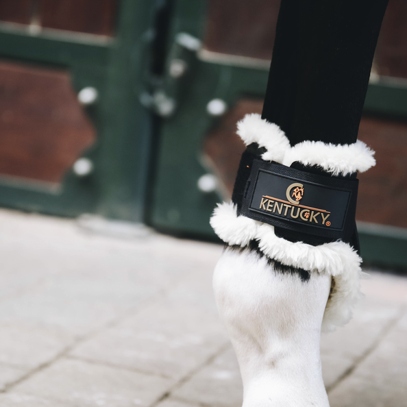 The Sheepskin Young Horse Fetlock Boots are the ideal choice for competing young horses. The Sheepskin Young Horse Fetlock Boots are the ideal choice for competing young horses.