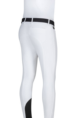 Equiline Men's Riding Breeches Grentk in een witte uitvoering, Extra soepel Equiline Men's Riding Breeches Grentk in een witte uitvoering, Extra soepel