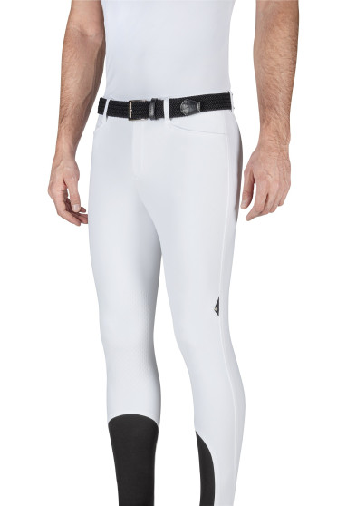Equiline Men's Riding Breeches Grentk in een witte uitvoering, Extra soepel Equiline Men's Riding Breeches Grentk in een witte uitvoering, Extra soepel