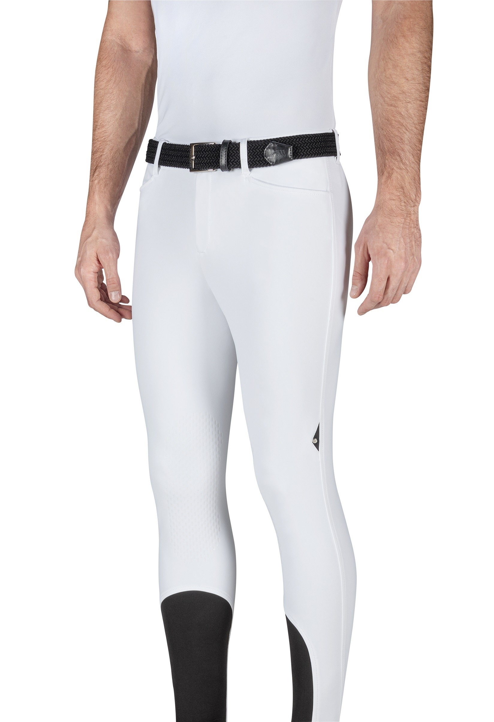Equiline Men's Riding Breeches Grentk in een witte uitvoering, Extra soepel Equiline Men's Riding Breeches Grentk in een witte uitvoering, Extra soepel