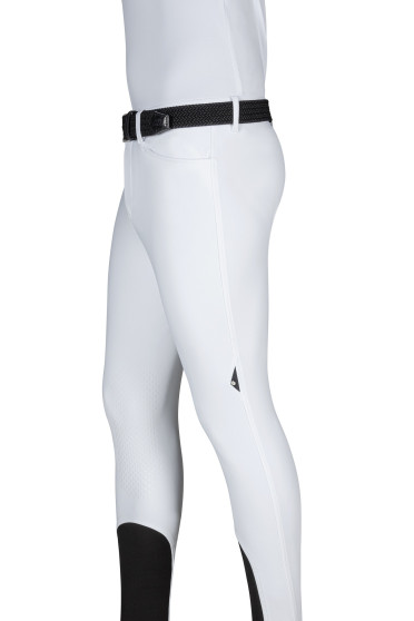 Equiline Men's Riding Breeches Grentk in een witte uitvoering, Extra soepel Equiline Men's Riding Breeches Grentk in een witte uitvoering, Extra soepel
