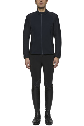 Cavalleria Toscana Piquet/Jersey Bonded With Lightweight Fleece Jacket