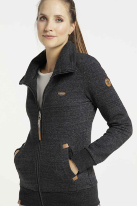 Are you looking for a cosy all-rounder? Then the vegan "IZOLDA" sweat jacket by Ragwear is the perfect choice.