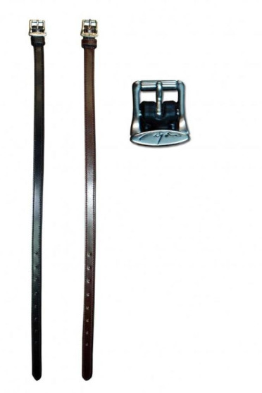 Dyon leather spur straps Extra strong available in the colors Brown and Black