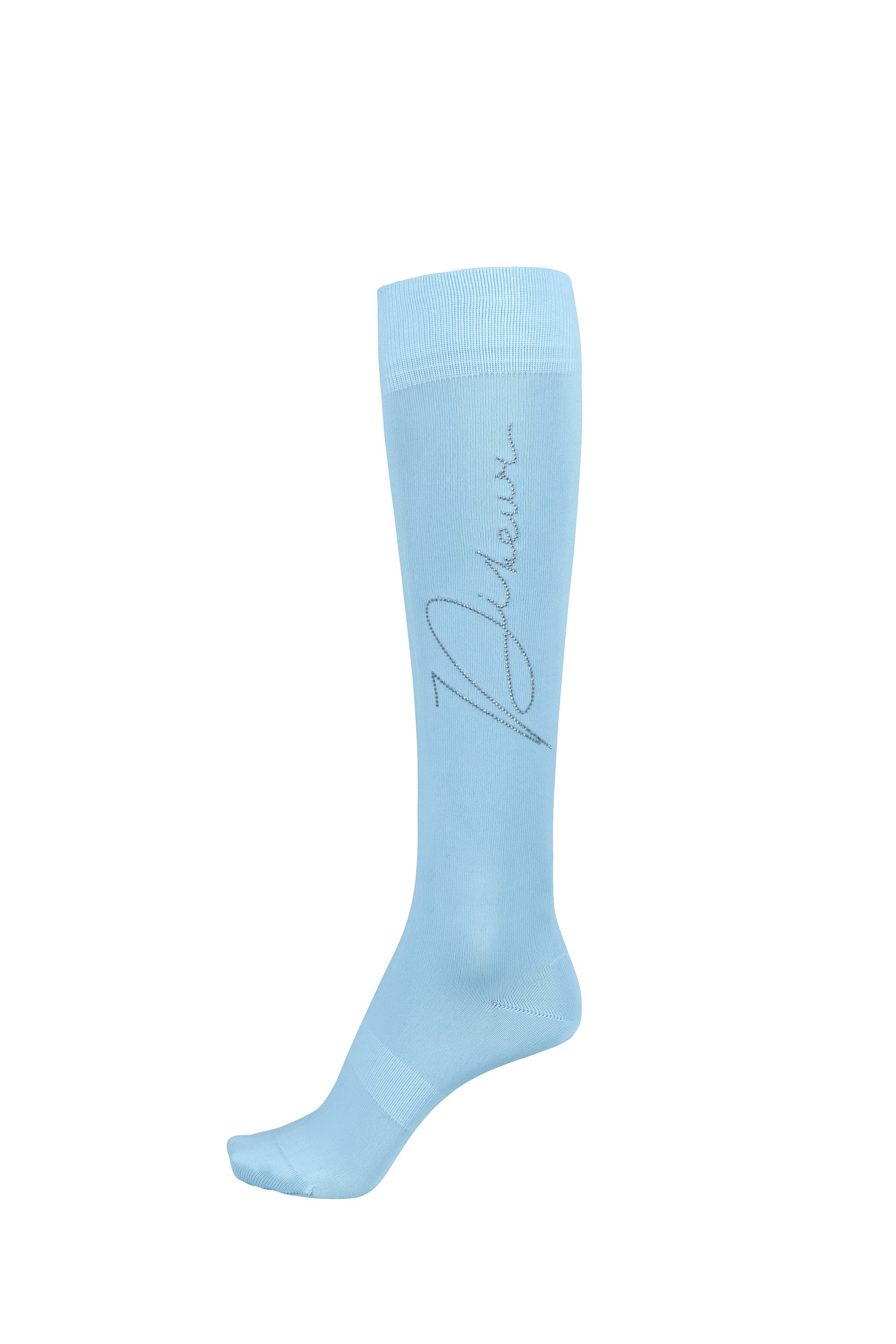 Pikeur Knee Socks With Rhinestuds Aquamirine