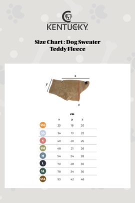 Kentucky Dogwear Dog Sweater Teddy Fleece Kentucky Dogwear Dog Sweater Teddy Fleece