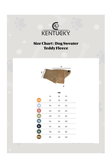 Kentucky Dogwear Dog Sweater Teddy Fleece Kentucky Dogwear Dog Sweater Teddy Fleece