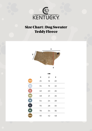 Kentucky Dogwear Dog Sweater Teddy Fleece Kentucky Dogwear Dog Sweater Teddy Fleece