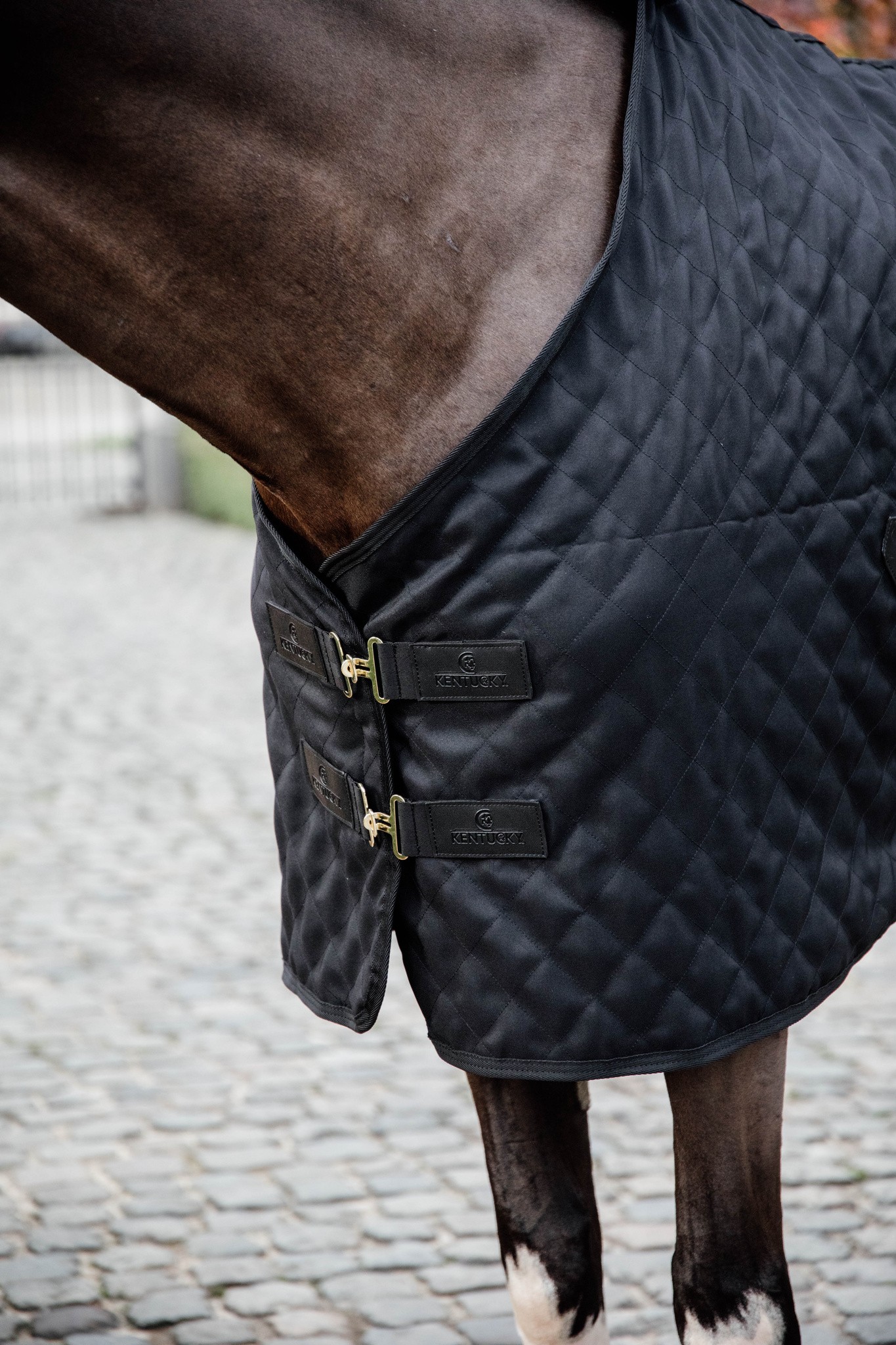 Kentucky Horsewear Stable Rug 0GR Zwart-Zwart, met zachte voering Kentucky Horsewear Stable Rug 0GR Zwart-Zwart, met zachte voering