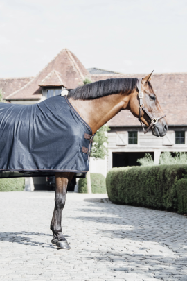 Kentucky Horsewear Mesh Fly Sheet Navy, Perfect voor transport of in de molen