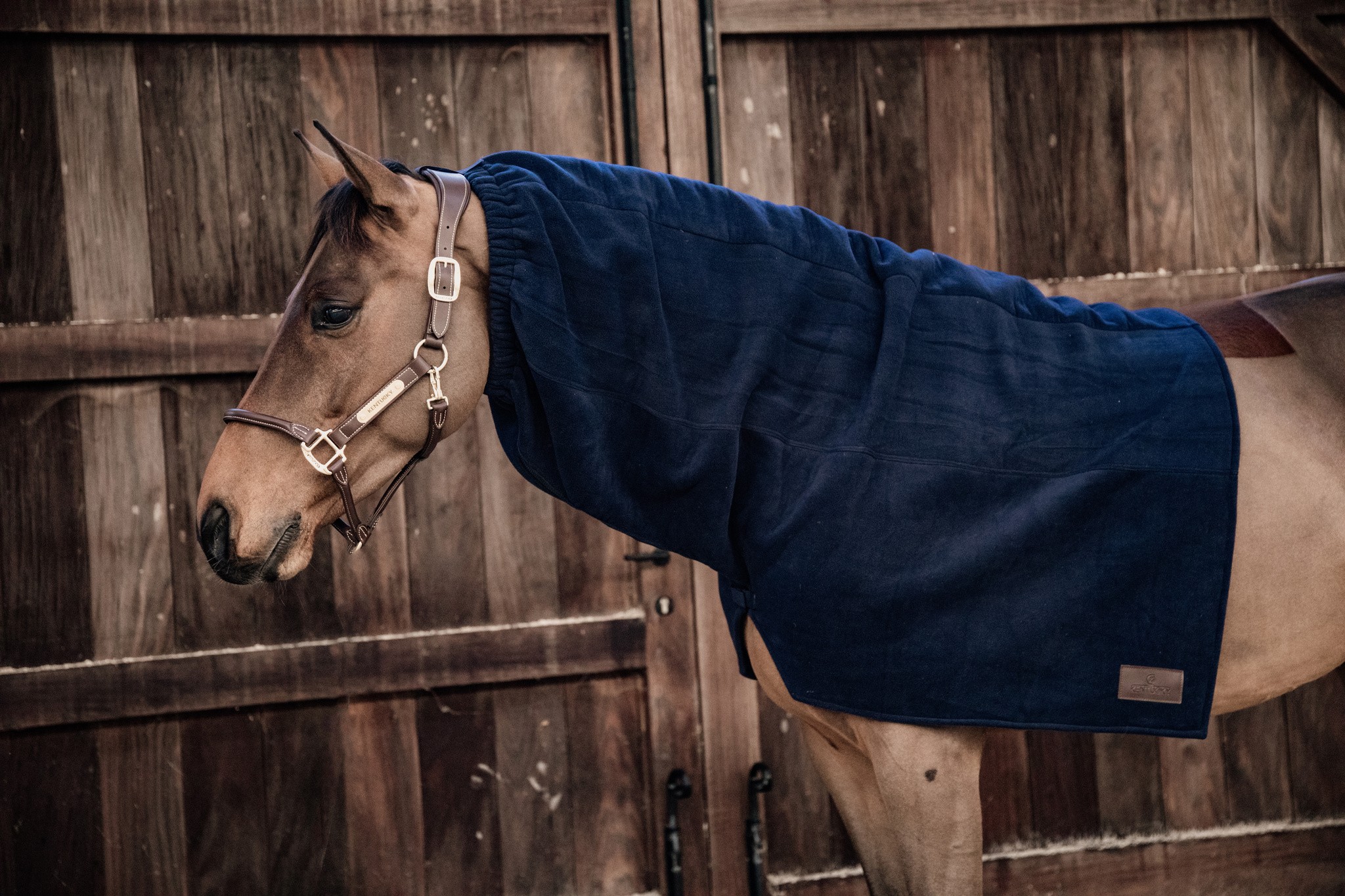 Kentucky Horsewear Heavy Fleece Horse Scarf Navy Kentucky Horsewear Heavy Fleece Horse Scarf Navy