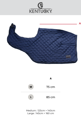 Kentucky Horsewear Riding Rug Heavy Fleece Navy, gemaakt van een kwaliteitsvolle fleece Kentucky Horsewear Riding Rug Heavy Fleece Navy, gemaakt van een kwaliteitsvolle fleece