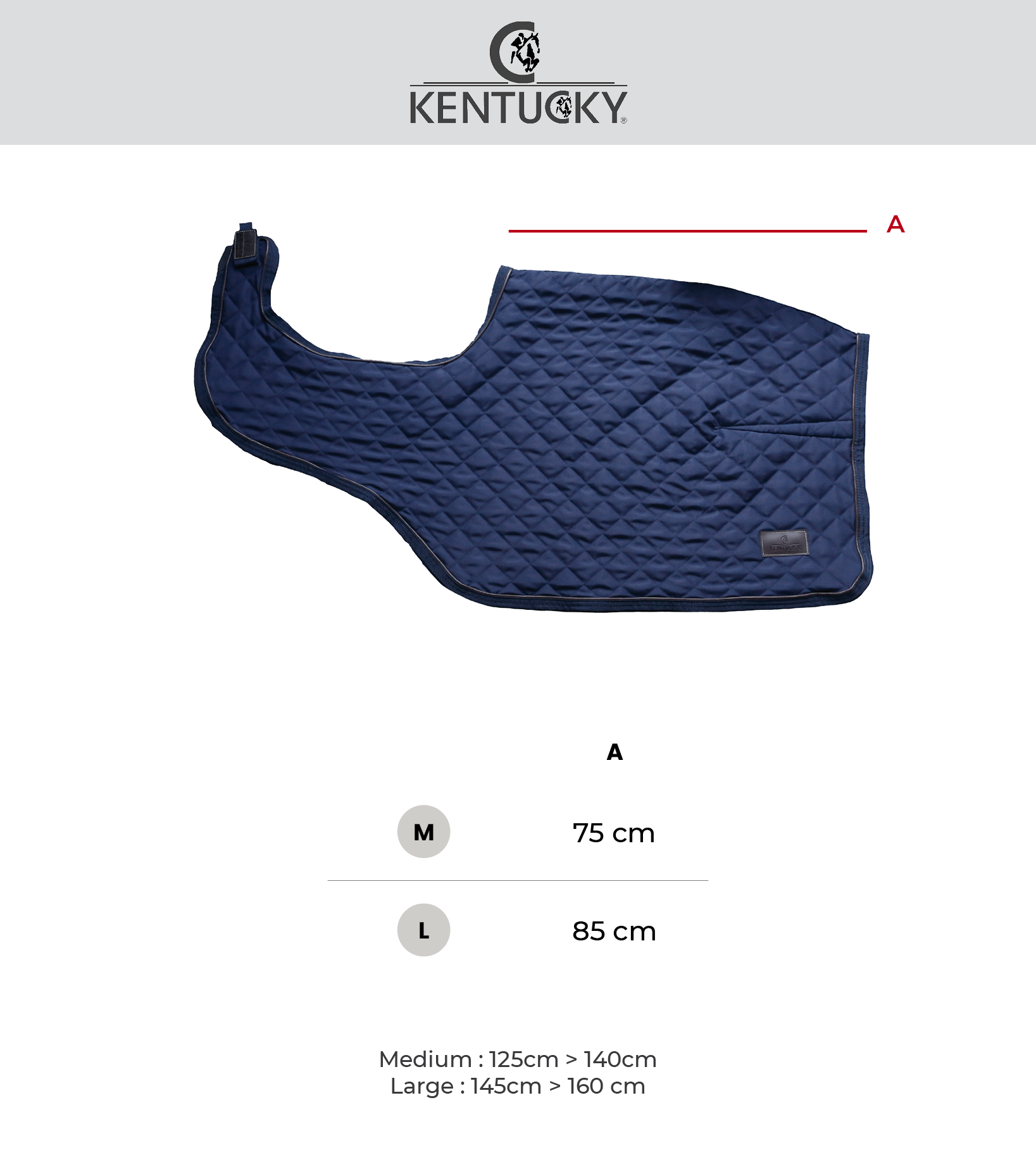 Kentucky Horsewear Riding Rug Heavy Fleece Navy, gemaakt van een kwaliteitsvolle fleece Kentucky Horsewear Riding Rug Heavy Fleece Navy, gemaakt van een kwaliteitsvolle fleece