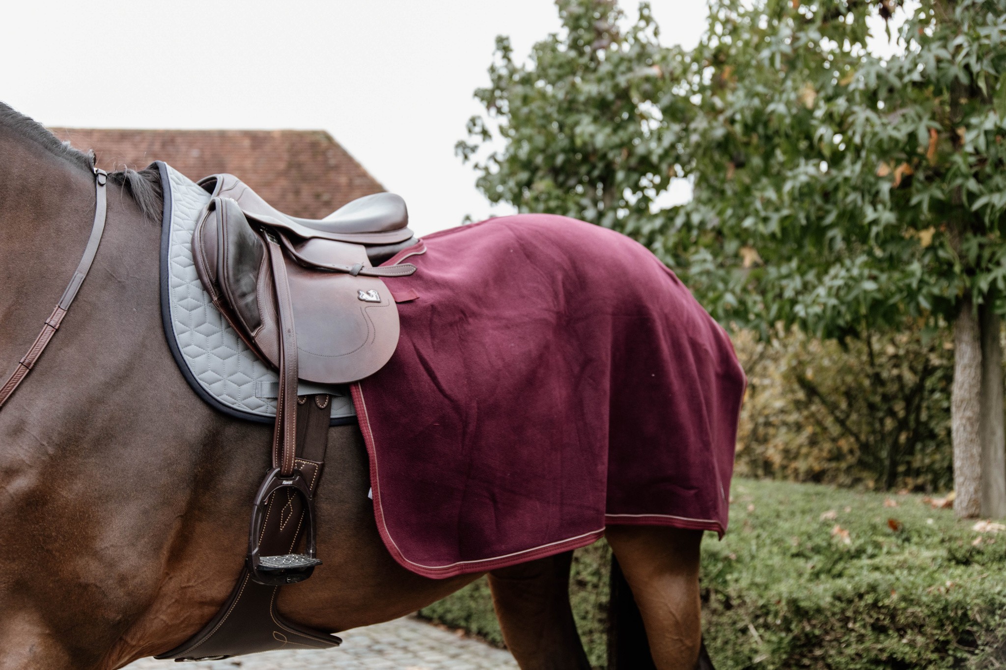 Kentucky Horsewear Quarter Rug Heavy Fleece Bordeaux Kentucky Horsewear Quarter Rug Heavy Fleece Bordeaux