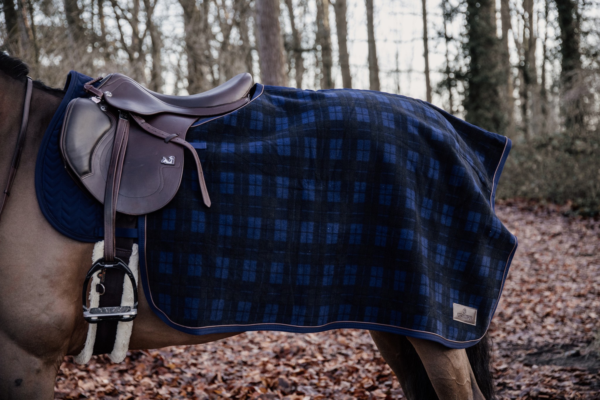 Kentucky Horsewear Quarter Rug Heavy Fleece Check Printing Kentucky Horsewear Quarter Rug Heavy Fleece Check Printing