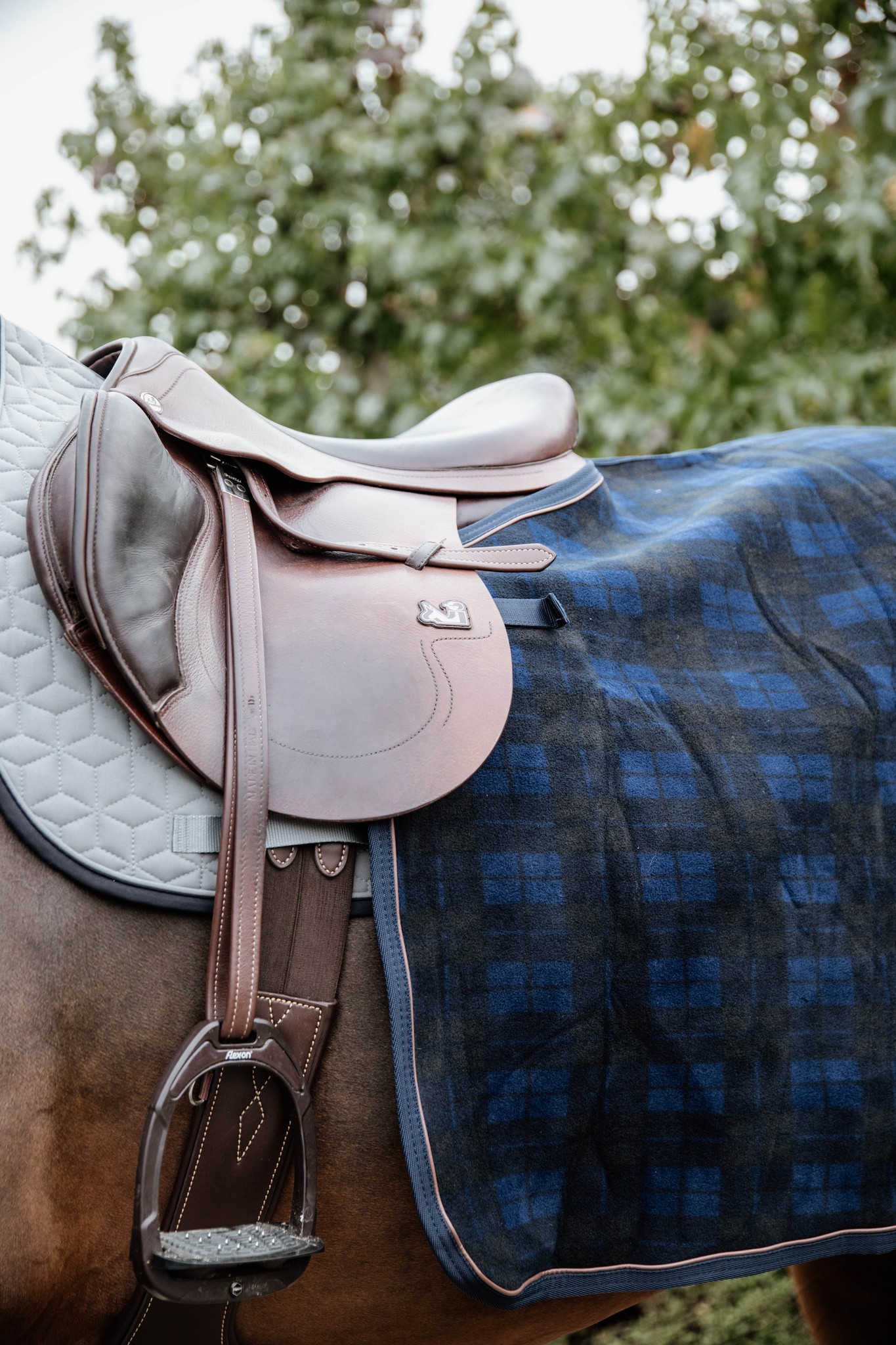 Kentucky Horsewear Quarter Rug Heavy Fleece Check Printing Kentucky Horsewear Quarter Rug Heavy Fleece Check Printing