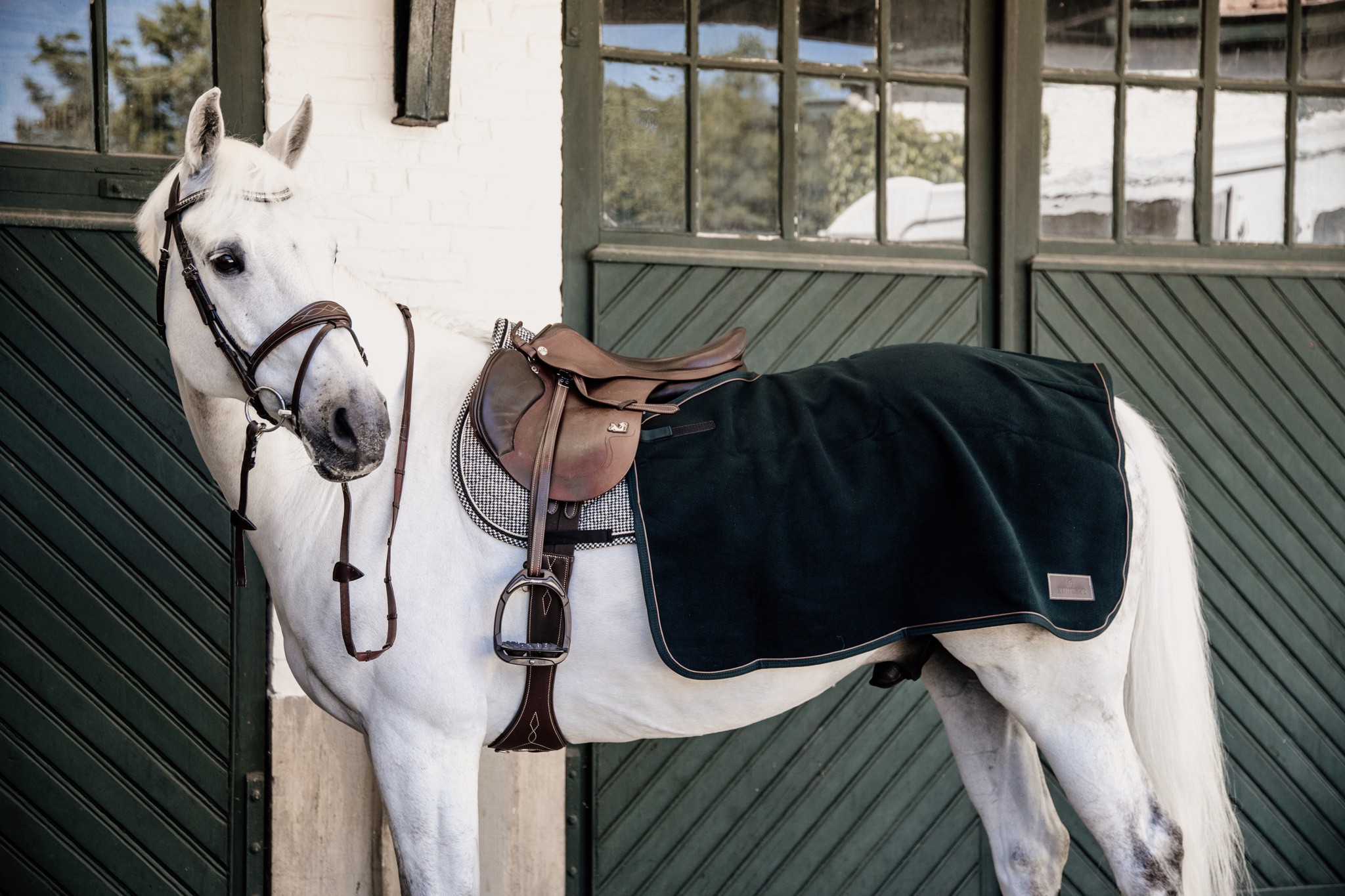 Kentucky Horsewear Quarter Rug Heavy Fleece Pine Green Kentucky Horsewear Quarter Rug Heavy Fleece Pine Green