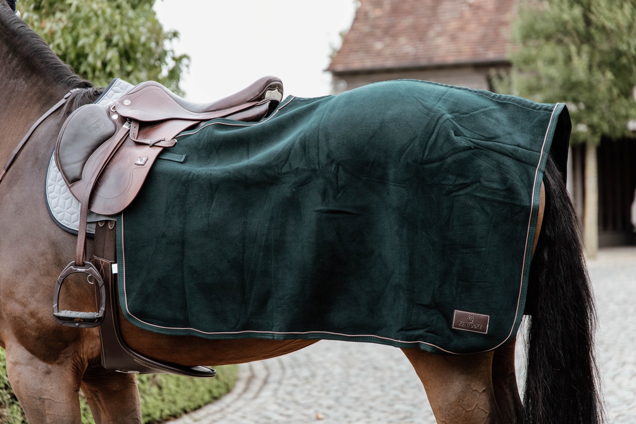 Kentucky Horsewear Quarter Rug Heavy Fleece Pine Green Kentucky Horsewear Quarter Rug Heavy Fleece Pine Green