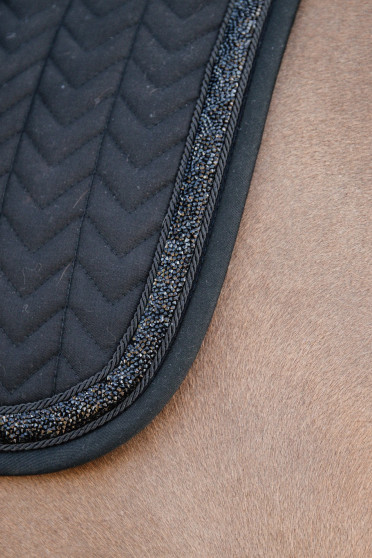 Kentucky Saddlepad Glitter Stone Dressage Fishbone desing in 2 colors Kentucky Saddlepad Glitter Stone Dressage Fishbone desing in 2 colors
