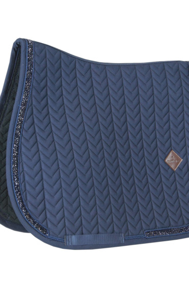 Kentucky Zadeldoek Glitter Stone Dressage in de kleuren blauw en zwart Kentucky Zadeldoek Glitter Stone Dressage in de kleuren blauw en zwart