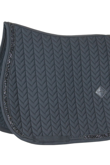 Kentucky Zadeldoek Glitter Stone Dressage in de kleuren blauw en zwart Kentucky Zadeldoek Glitter Stone Dressage in de kleuren blauw en zwart