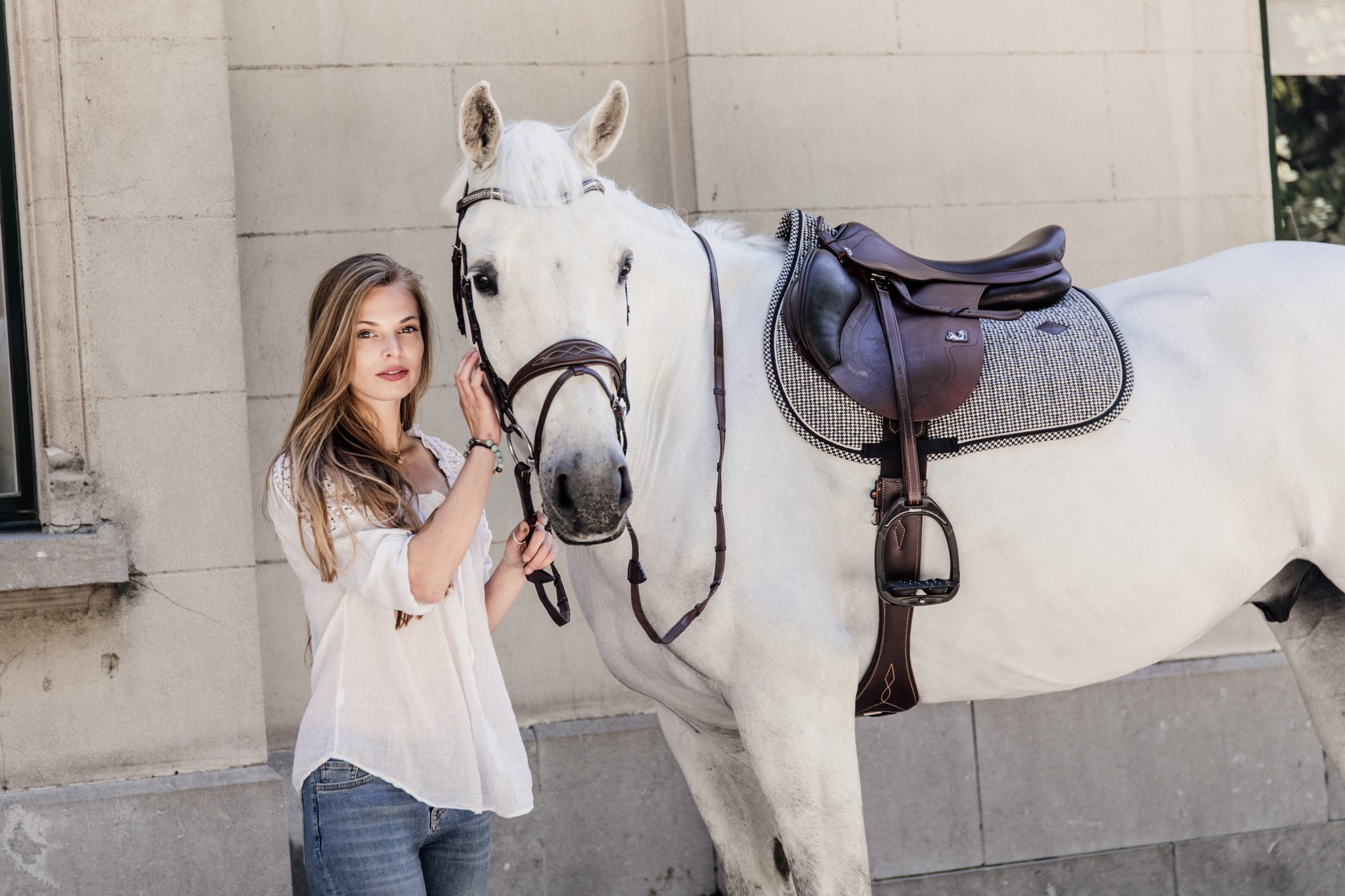 Kentucky Horsewear Saddle Pad Pied de Poule Jumping Kentucky Horsewear Saddle Pad Pied de Poule Jumping
