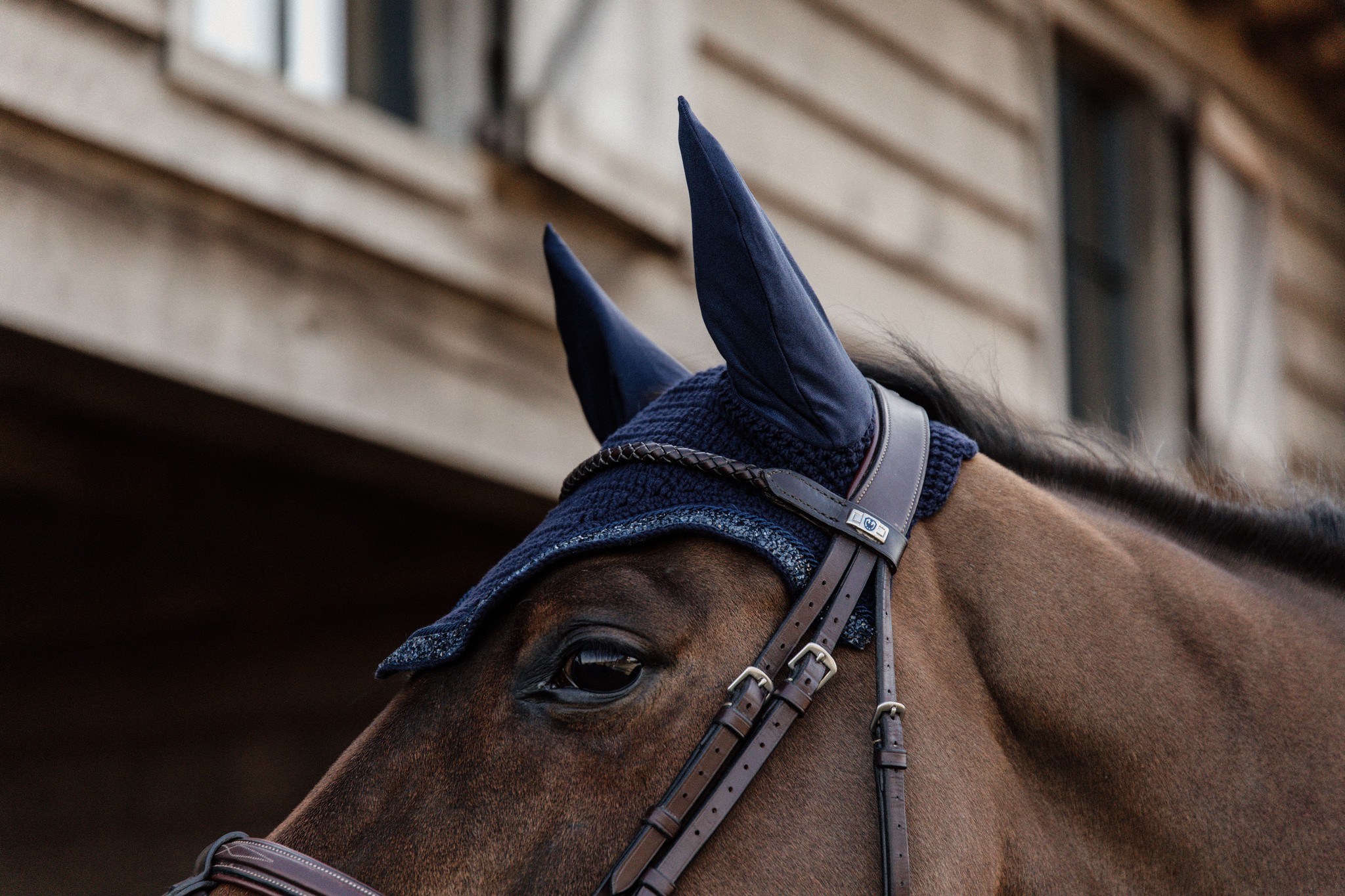 Kentucky Horsewear Fly Veil Wellington Glitter Stone Kentucky Horsewear Fly Veil Wellington Glitter Stone