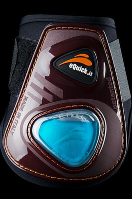 eQuick eShock Rear Velcro Fetlock Boots Young Horse