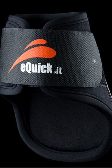 eQuick eShock Rear Velcro Fetlock Boots Young Horse