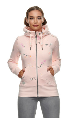 Ragwear Women's Neska Flowers Zip Light Peach