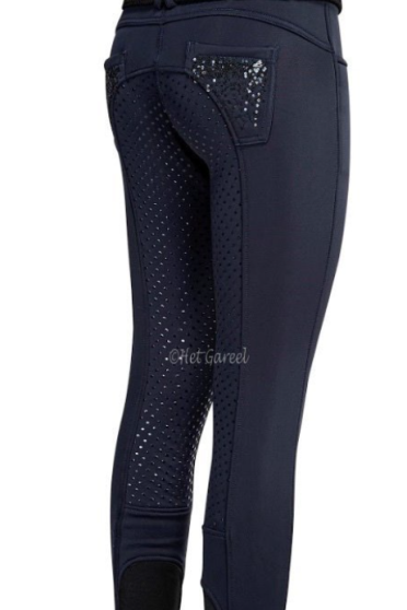 Equiline Girl's Softshell Riding Breeches Ariel Full Grip Equiline Girl's Softshell Riding Breeches Ariel Full Grip