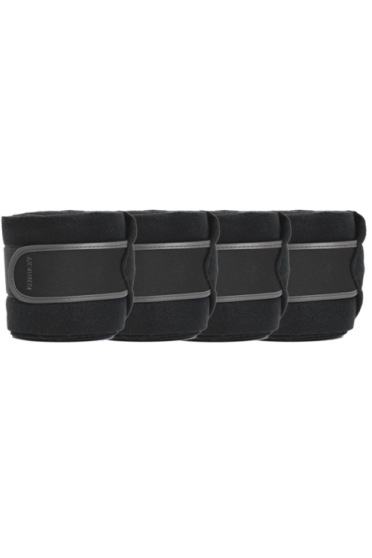 Kentucky Horsewear Polar Fleece Bandages Black Kentucky Horsewear Polar Fleece Bandages Black