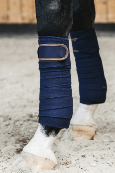 Kentucky Horsewear Polar Fleece Bandages Navy Kentucky Horsewear Polar Fleece Bandages Navy