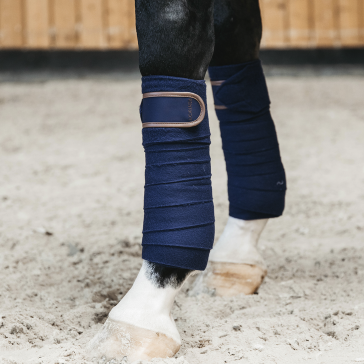 Kentucky Horsewear Polar Fleece Bandages Navy Kentucky Horsewear Polar Fleece Bandages Navy
