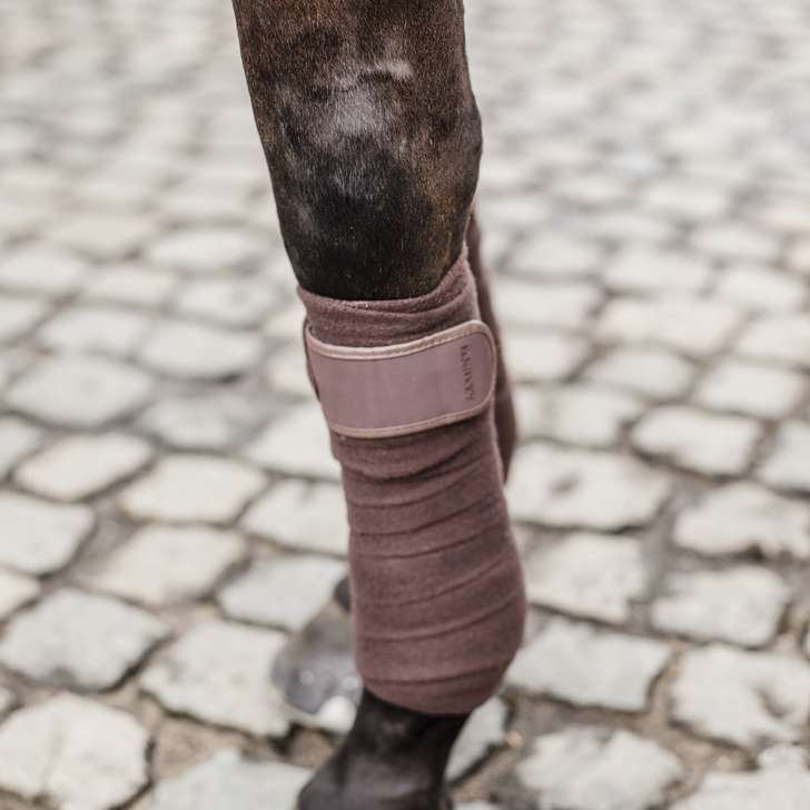 Kentucky Horsewear Polar Fleece Bandages Brown Kentucky Horsewear Polar Fleece Bandages Brown