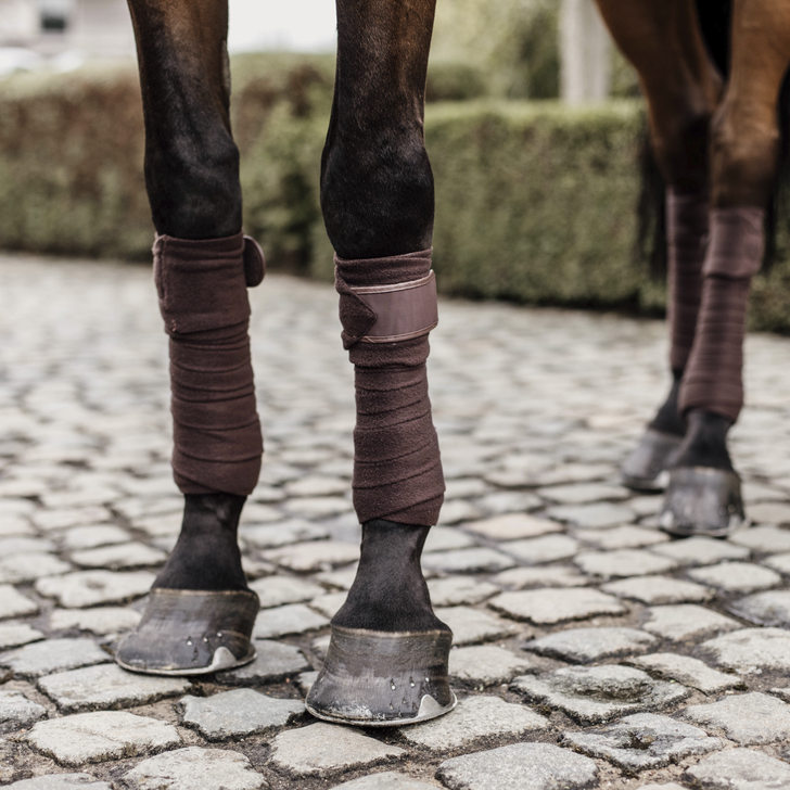 Kentucky Horsewear Polar Fleece Bandages Brown Kentucky Horsewear Polar Fleece Bandages Brown