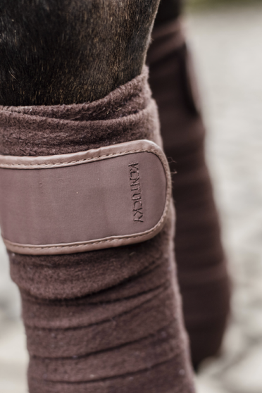Kentucky Horsewear Polar Fleece Bandages Brown Kentucky Horsewear Polar Fleece Bandages Brown