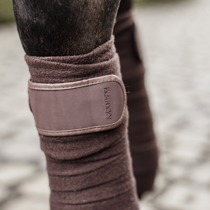 Kentucky Horsewear Polar Fleece Bandages Brown Kentucky Horsewear Polar Fleece Bandages Brown
