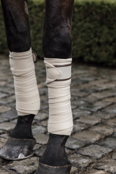 Kentucky Horsewear Polar Fleece Bandages Beige Kentucky Horsewear Polar Fleece Bandages Beige