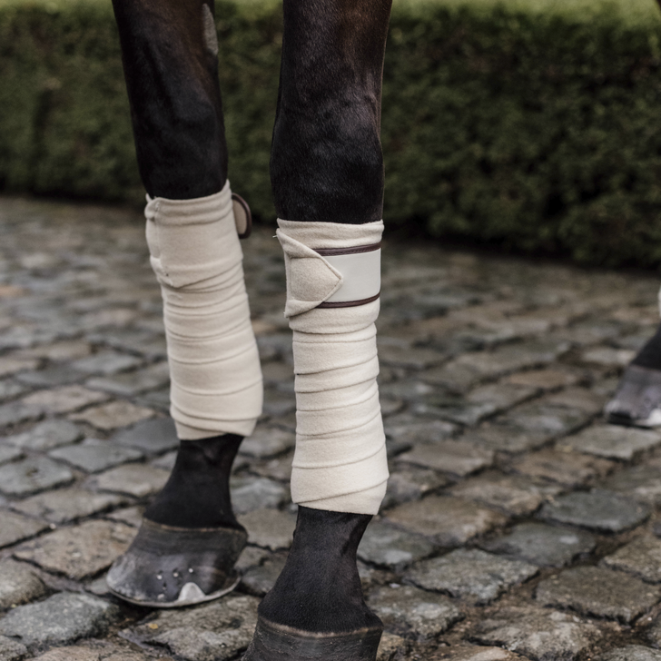 Kentucky Horsewear Polar Fleece Bandages Beige Kentucky Horsewear Polar Fleece Bandages Beige