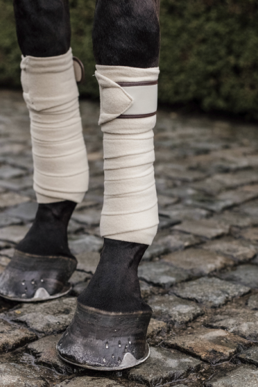 Kentucky Horsewear Polar Fleece Bandages Beige Kentucky Horsewear Polar Fleece Bandages Beige