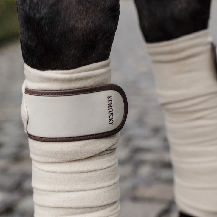 Kentucky Horsewear Polar Fleece Bandages Beige Kentucky Horsewear Polar Fleece Bandages Beige