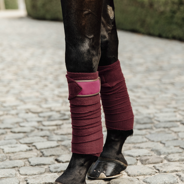 Kentucky Horsewear Polar Fleece Bandages Bordeaux Kentucky Horsewear Polar Fleece Bandages Bordeaux
