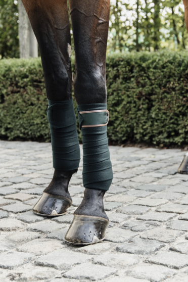 Kentucky Horsewear Polar Fleece Bandages Pine Green Kentucky Horsewear Polar Fleece Bandages Pine Green