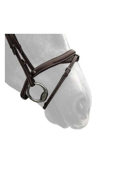 Silver Crown Noseband Flash Half Moon A Nut