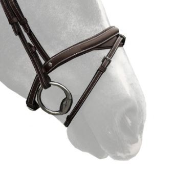Silver Crown Noseband Flash Half Moon A Nut