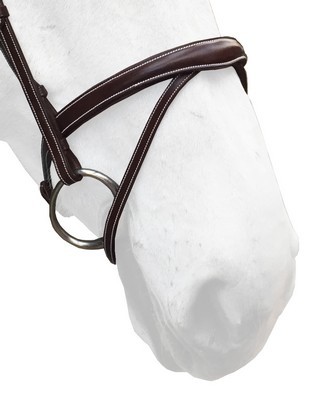 Silver Crown Noseband Flash 3D A Nut