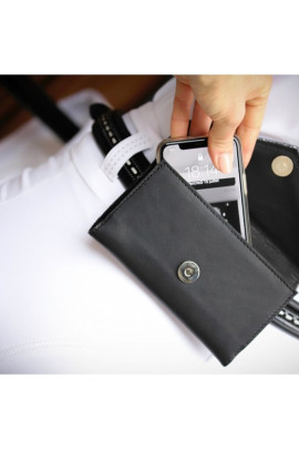 Penelope Leprevost telefoontasje leer zwart | Shop nu Penelope Leprevost telefoontasje leer zwart | Shop nu